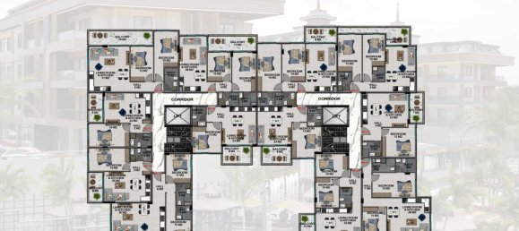 Apartamento de 1+1 en Oba, Turkey No. 4829 2