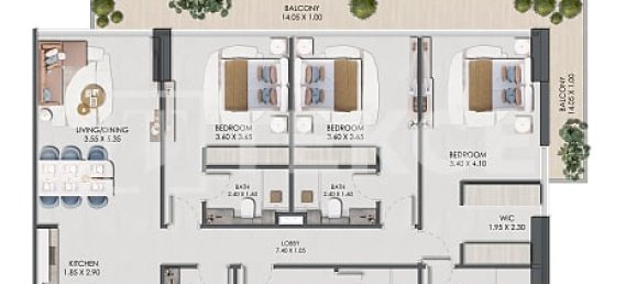 2 Schlafzimmer Wohnung in Jumeirah Village Circle, UAE, Nr. 42146 18