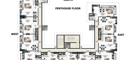 3 rooms Penthouse in Mahmutlar, Turkey No. 18042 3