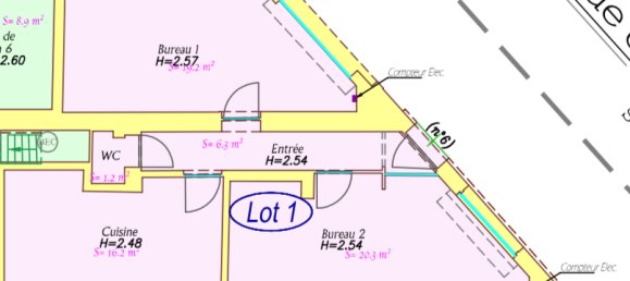 Bureau à Armentières, France 63m² No. 260052 5