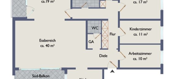Apartamento de 3 dormitorios en Wandsbek, Germany No. 290532 2