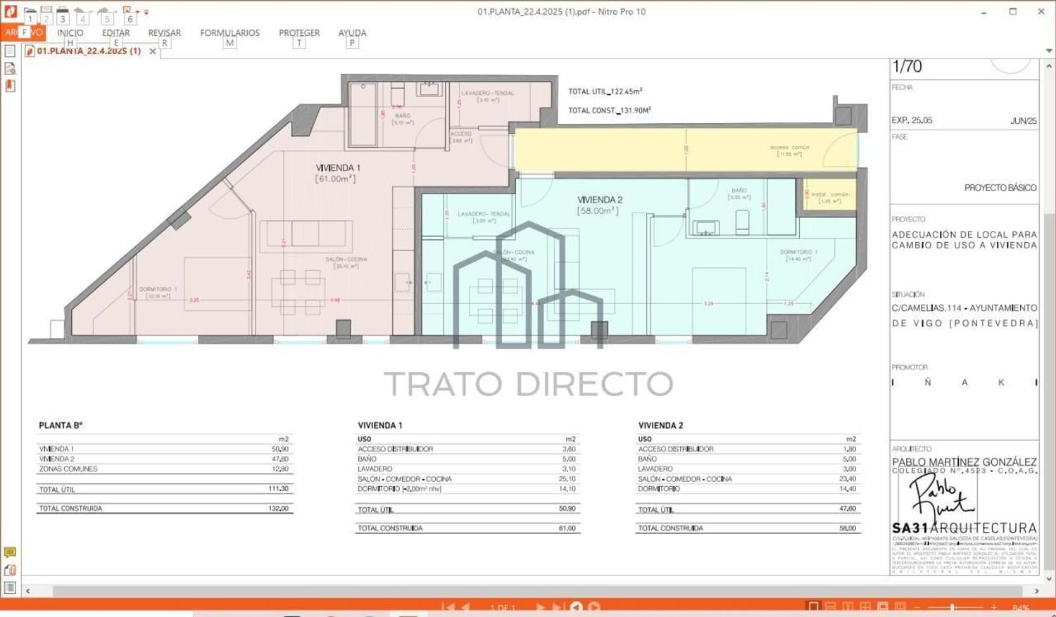 2 غرف نوم شقة في Vigo, Spain رقم 242510