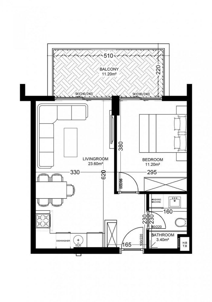 Apartamento 1+1 em Yekta Golden Valley, Oba, Turkey N.º 37742 1