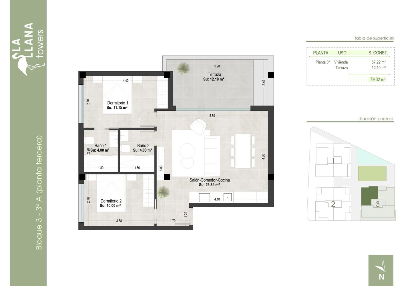 2 Schlafzimmer Wohnung in San Pedro del Pinatar, Spain, Nr. 285616