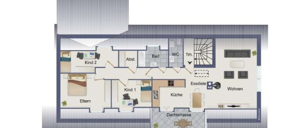 4غرفة شقة في Lorrach, Germany رقم 18767 2