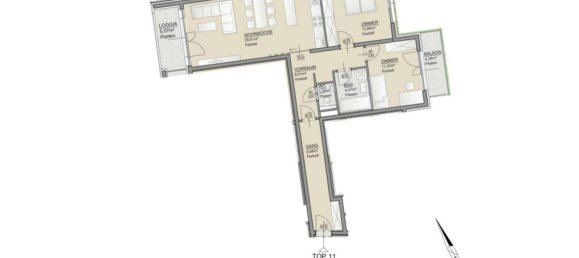 Квартира с 3 комнатами в Гернальс, Австрия № 158810 12