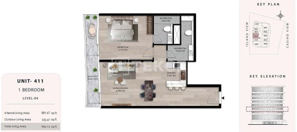 1 bedroom Apartment in Al Marjan Island, UAE No. 23659 21