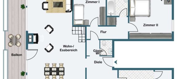2 Schlafzimmer Doppelhaus in Frankfurt am Main, Germany, Nr. 229375 10