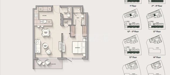 3 bedrooms Penthouse in Dubai Silicon Oasis, UAE No. 111240 8