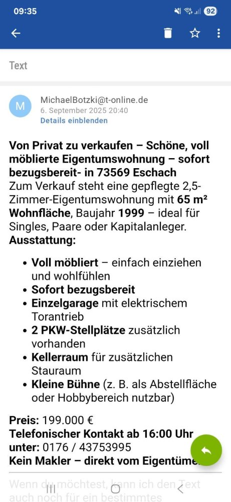 1 bedroom Apartment in Ostalbkreis, Germany No. 338007