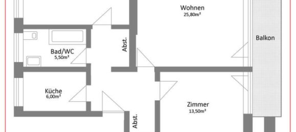 3 rooms Apartment in Augsburg, Germany No. 117736 11
