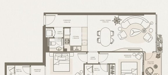 1 chambre appartement à vendre à Majan, Dubai, UAE № 196956 21