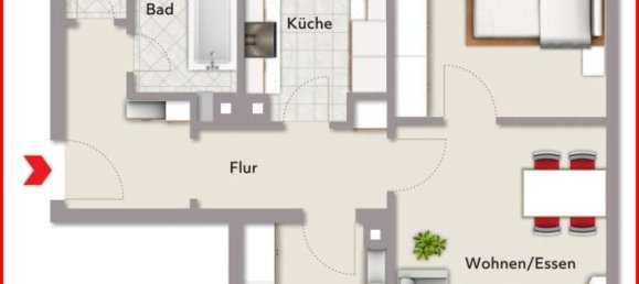 3غرفة شقة في Biberach, Germany رقم 79380 15