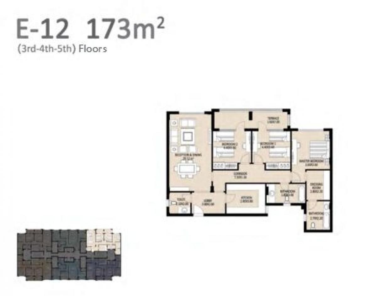 Condominio de 3 dormitorios en New Capital City, Egypt No. 2497