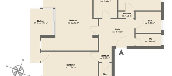 3 rooms Apartment in Bielefeld, Germany No. 8211 29