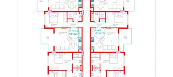 Apartamento de 2 habitaciónes en Oba, Turkey No. 10501 13