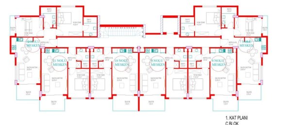 Apartamento de 2 habitaciónes en Oba, Turkey No. 10501 6