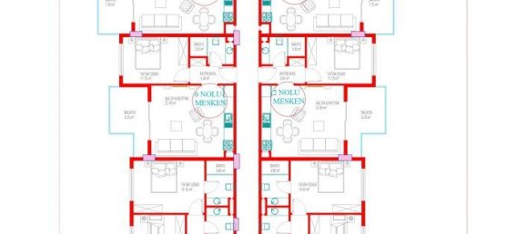 Apartamento de 2 habitaciónes en Oba, Turkey No. 10501 14