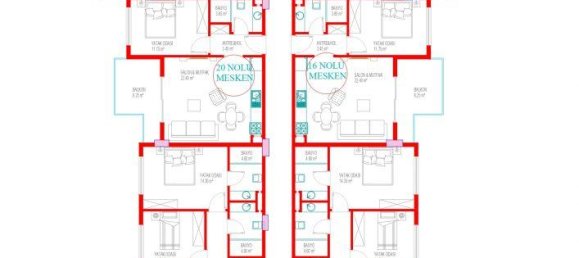 Apartamento de 2 habitaciónes en Oba, Turkey No. 10501 12