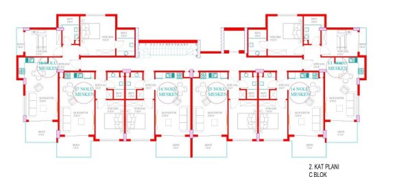 Apartamento de 2 habitaciónes en Oba, Turkey No. 10501 5