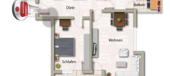 3غرفة شقة في Goppingen, Germany رقم 260024 3