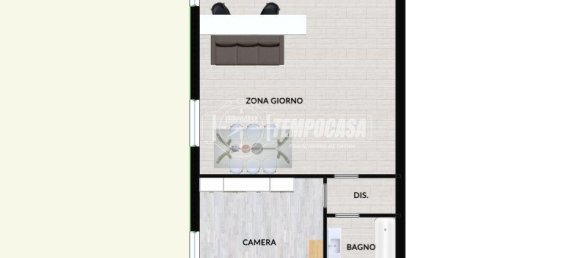 Квартира с 2 комнатами в Калько, Италия № 130827 27