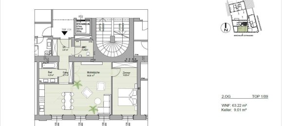 2 rooms Apartment in Modling, Austria No. 217589 5