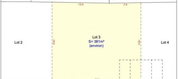 قطعة أرض في Sarry, France 383متر مربع رقم 94307 2