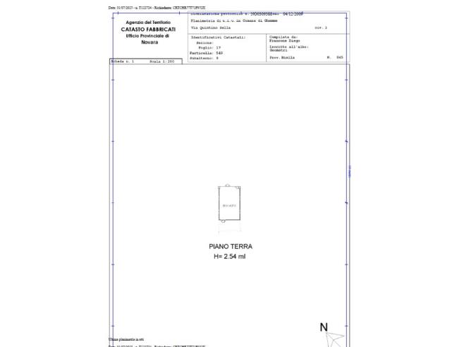 2 Schlafzimmer Wohnung in Ghemme, Italy, Nr. 274990