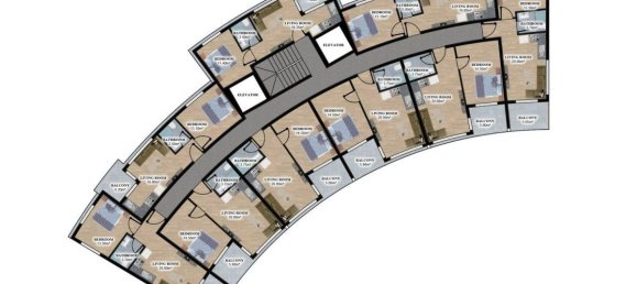 2 rooms Apartment in Oba, Turkey No. 10122 14