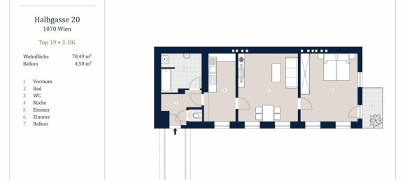 2-Zimmer Wohnung in Neubau, Austria, Nr. 195262 8