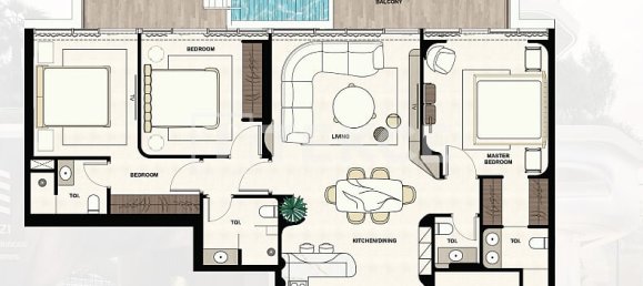 3 dormitorios apartamento en venta en Dubai, UAE № 184906 7