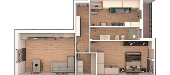 3-Zimmer Wohnung in Milan, Italy, Nr. 303748 24