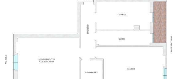 3-Zimmer Wohnung in Milan, Italy, Nr. 303748 26