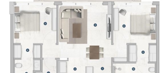 2 Schlafzimmer Wohnung in Dubai, UAE, Nr. 96098 6