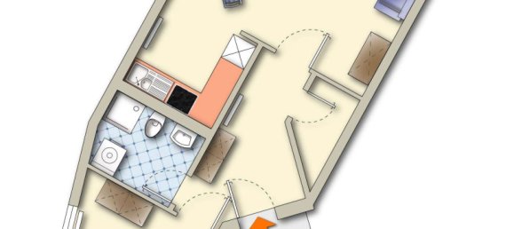 1 غرف نوم شقة في Vorpommern-Rugen, Germany رقم 232522 12