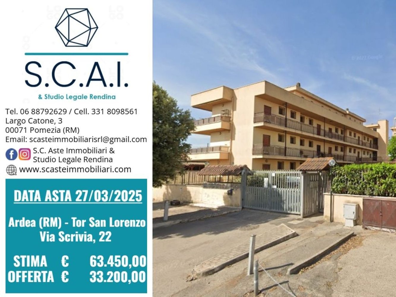 3 rooms Apartment in Ardea, Italy No. 190600