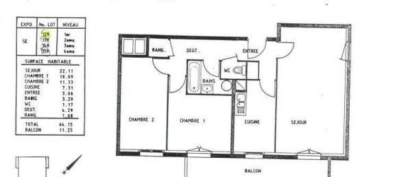 Apartamento de 2 dormitorios en Nancy, France No. 259246 2