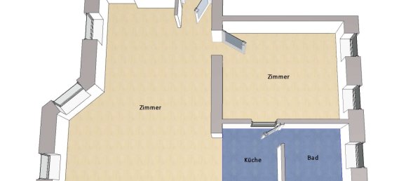 2 rooms Apartment in Kreuzberg, Germany No. 231578 6