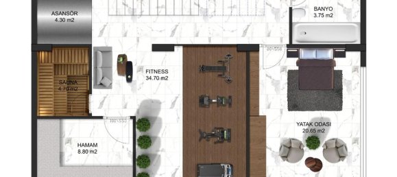 Villa 4+1 in Tepe, Turkey No. 19630 4