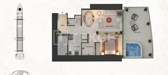 Apartamento T3 em Dubai, UAE N.º 104744 28