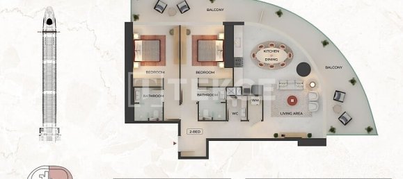 Apartamento T3 em Dubai, UAE N.º 104744 19