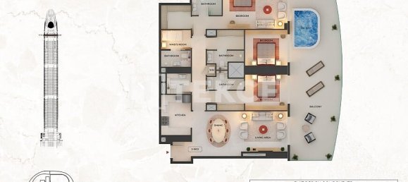 Apartamento T3 em Dubai, UAE N.º 104744 17