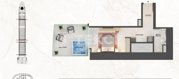 Apartamento T3 em Dubai, UAE N.º 104744 27