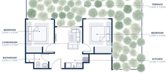2 Schlafzimmer Wohnung in AZIZI FARHAD, Dubai Healthcare City, UAE, Nr. 60576 11