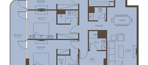 Apartamento T1 em Dubai, UAE N.º 121561 7