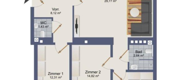 4-Zimmer Wohnung in Leopoldstadt, Austria, Nr. 9027 3