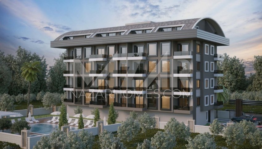 Appartement 1+1 à Alanya, Turkey No. 14460