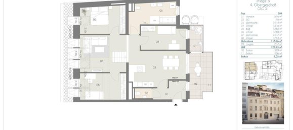 4 rooms Apartment in Wieden, Austria No. 5020 11