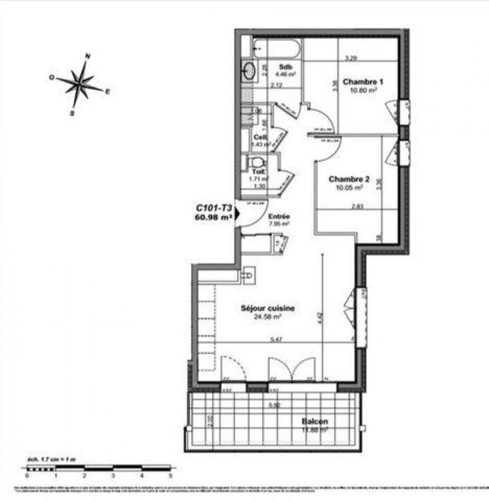 2 bedrooms Condo in Bonneville, France No. 33214